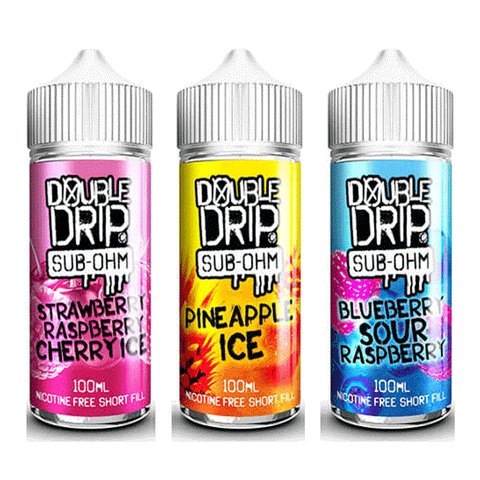 Double Drip Shortfill E-Liquid | 100ml -Vape Puff Disposable