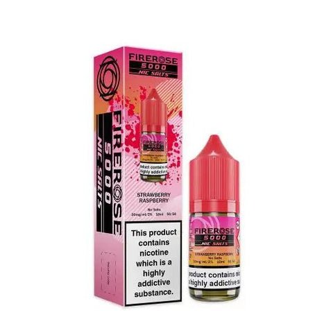 Elux Firerose 5000 Nic Salts 10ml E - Liquids Pack of 10 - Vape Puff Disposable