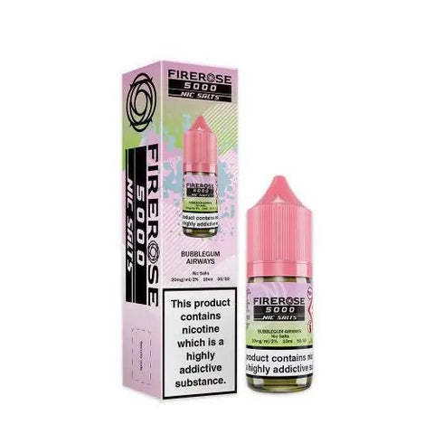 Elux Firerose 5000 Nic Salts 10ml E - Liquids Pack of 10 - Vape Puff Disposable