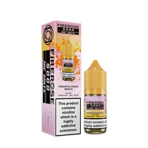 Elux Firerose 5000 Nic Salts 10ml E - Liquids Pack of 10 - Vape Puff Disposable