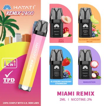 Hayati Remix 2400 Pod Kit - Vape Puff Disposable