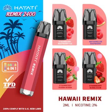 Hayati Remix 2400 Pod Kit - Vape Puff Disposable