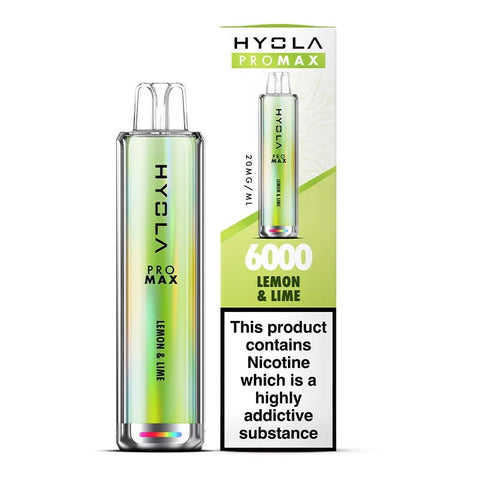 Hyola Pro Max 6000 Disposable Vape Pod Device 20mg - Box of 10 - Vape Puff Disposable
