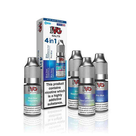 IVG 4 In 1 Salts Nic Salts 10ml E-Liquids Pack of 4 -Vape Puff Disposable