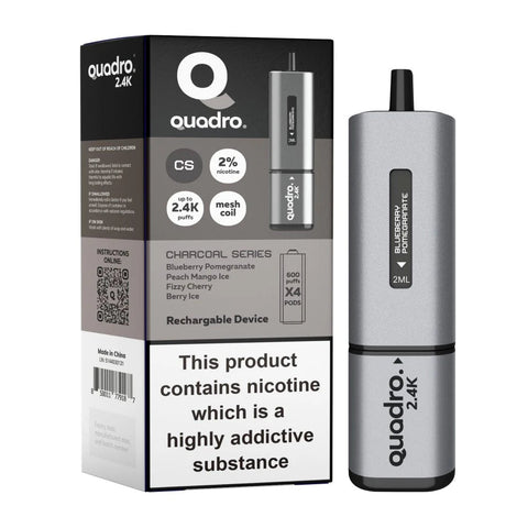 Quadro 2400 Puffs 4 in 1 Disposable Vape Device -Vape Puff Disposable