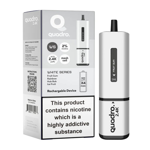 Quadro 2400 Puffs 4 in 1 Disposable Vape Device -Vape Puff Disposable