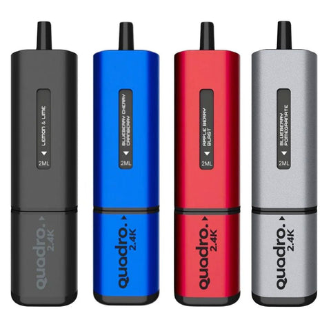 Quadro 2400 Puffs 4 in 1 Disposable Vape Device -Vape Puff Disposable