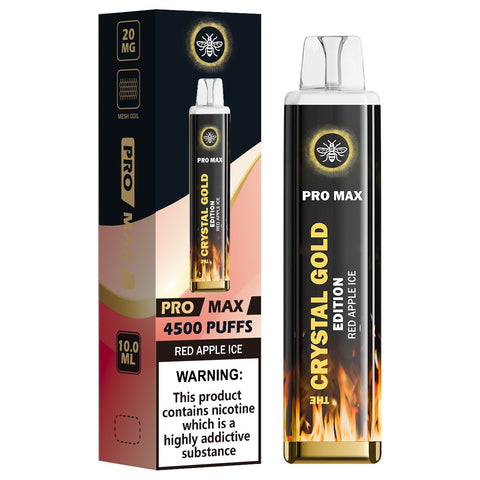 The Crystal Pro Max Gold Edition 4500 Disposable Pod Device - Vape Puff Disposable