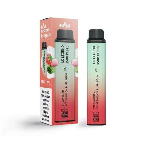 Aroma King 3500 Disposable Vape Pod (Box of 10) - Strawberry Watermelon Bubblegum -Vape Puff Disposable