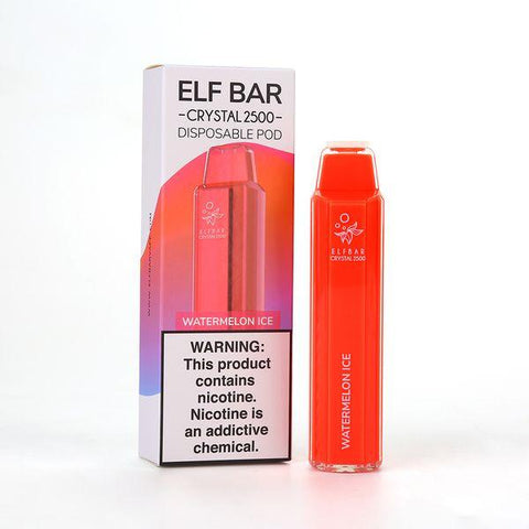 Elf Bar Crystal 2500 Disposable Vape Pod (Box of 10) -Vape Puff Disposable