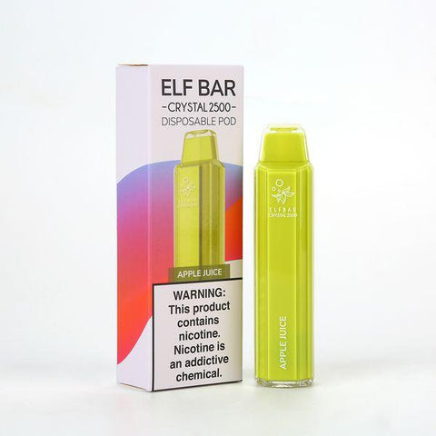 Elf Bar Crystal 2500 Disposable Vape Pod (Box of 10) -Vape Puff Disposable