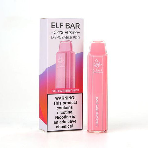 Elf Bar Crystal 2500 Disposable Vape Pod (Box of 10) -Vape Puff Disposable