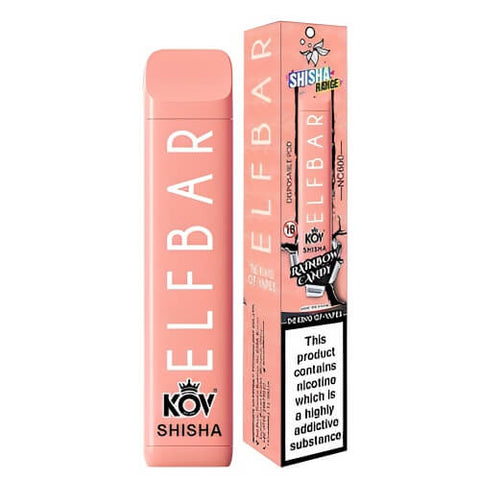 Elf Bar Shisha 600 Disposable Vape Pod (Box of 10) -Vape Puff Disposable