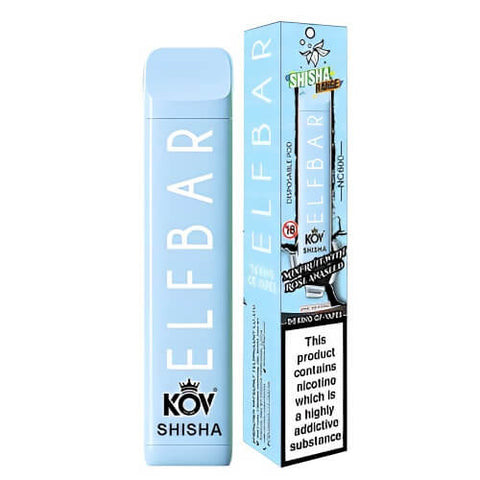 Elf Bar Shisha 600 Disposable Vape Pod (Box of 10) -Vape Puff Disposable