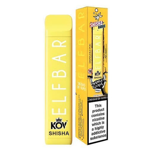 Elf Bar Shisha 600 Disposable Vape Pod (Box of 10) -Vape Puff Disposable