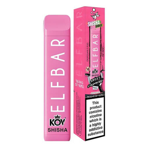 Elf Bar Shisha 600 Disposable Vape Pod (Box of 10) -Vape Puff Disposable