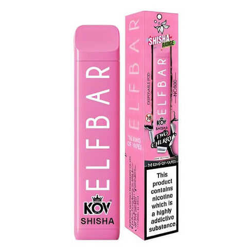 Elf Bar Shisha 600 Disposable Vape Pod (Box of 10) -Vape Puff Disposable