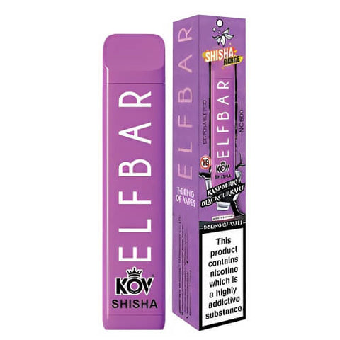 Elf Bar Shisha 600 Disposable Vape Pod (Box of 10) -Vape Puff Disposable