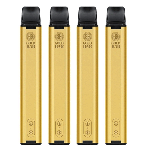 Gold Bar 600 Disposable Vape Pod (Box of 10) -Vape Puff Disposable