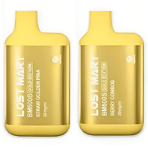 Lost Mary BM600S Gold Edition Disposable Vape Device - Box of 10 -Vape Puff Disposable