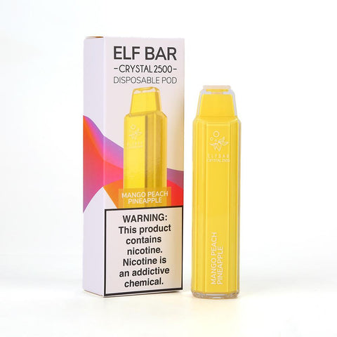 Elf Bar Crystal 2500 Disposable Vape Pod (Box of 10) -Vape Puff Disposable