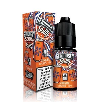 Seriously Salty Soda Nic Salts 10ml E-Liquids Pack of 10 -Vape Puff Disposable