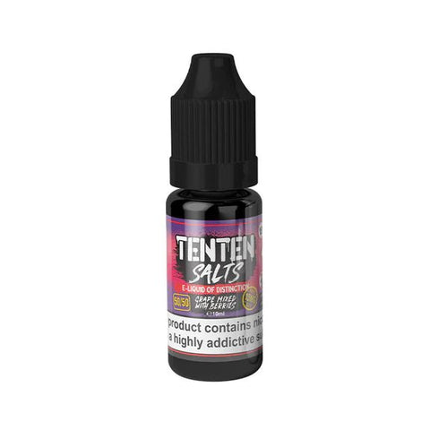 Ten Ten Nic Salt 10ml E-Liquids Pack of 10 -Vape Puff Disposable