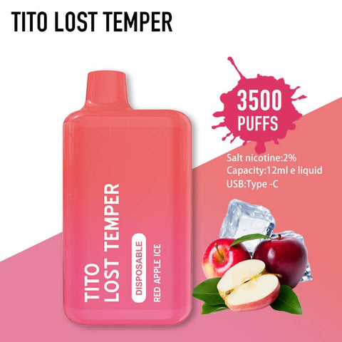 Tito Lost Temper 3500 Disposable Vape Pod -Vape Puff Disposable